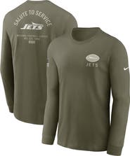 Nike Men's Nike Olive New York Jets 2025 Salute to Service Sideline Long Sleeve T-Shirt