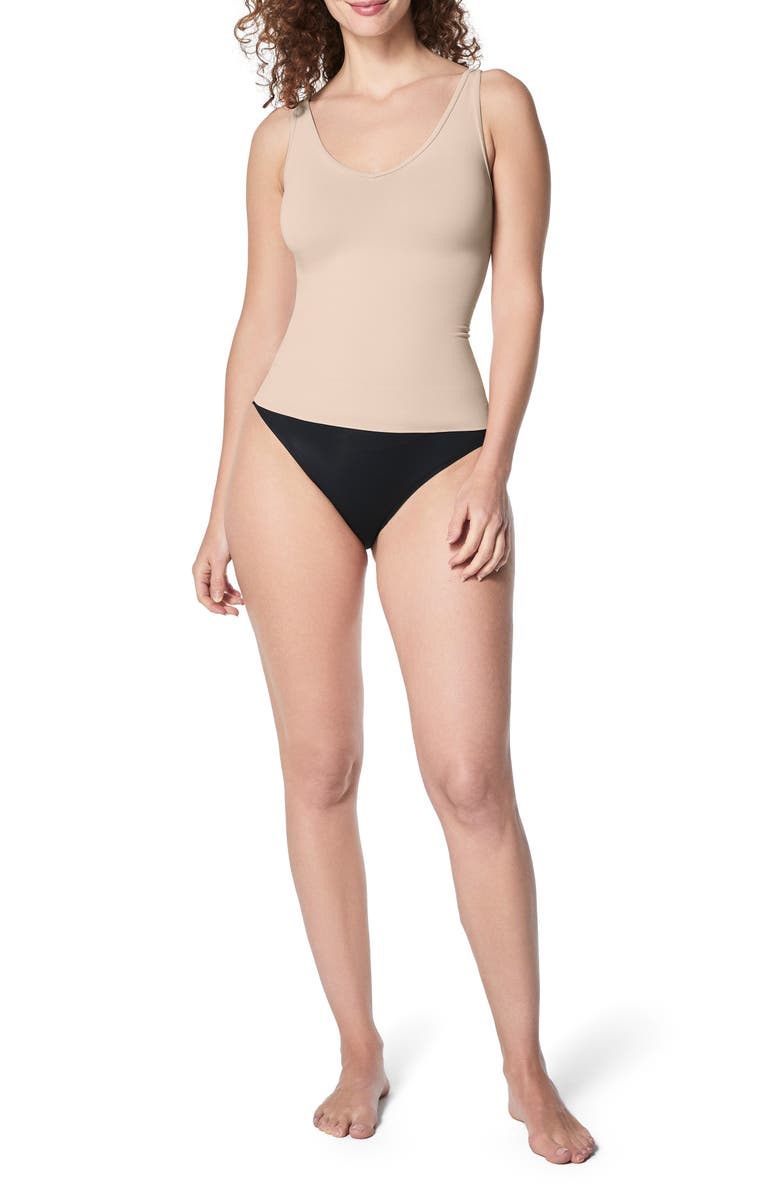 SPANX<sup>®</sup> SPANXsculpt<sup>™</sup> Seamless Power Tank, Alternate, color, Oat