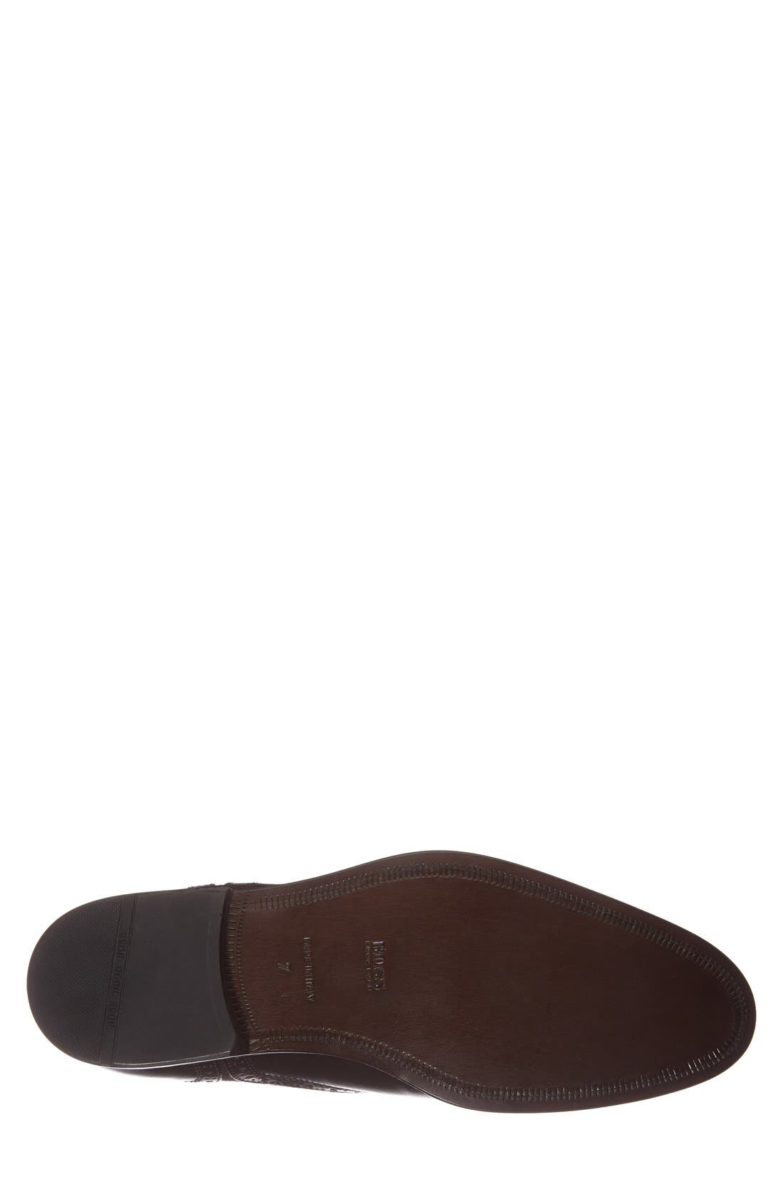 BOSS HUGO BOSS 'Brandeno' Double Monk Strap Shoe, Alternate, color, DARK BROWN