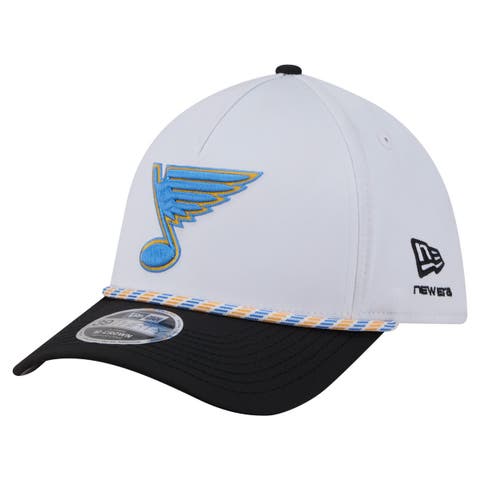 Men's New Era  White/Black St. Louis Blues 39THIRTY Two-Tone Featherweight M-Crown Flex Hat