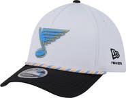 New Era Men's New Era White/Black St. Louis Blues 39THIRTY Two-Tone Featherweight M-Crown Flex Hat