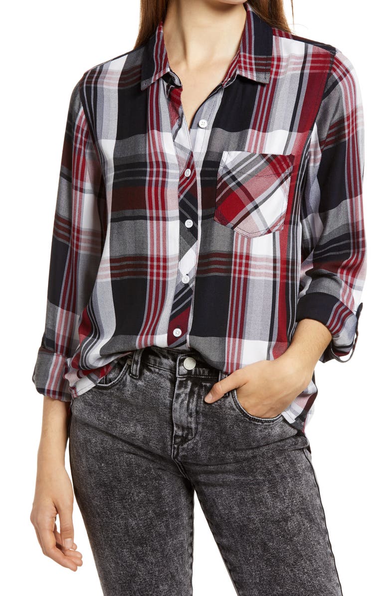 Thread & Supply Ramy Plaid Button-Up Shirt, Main, color, 