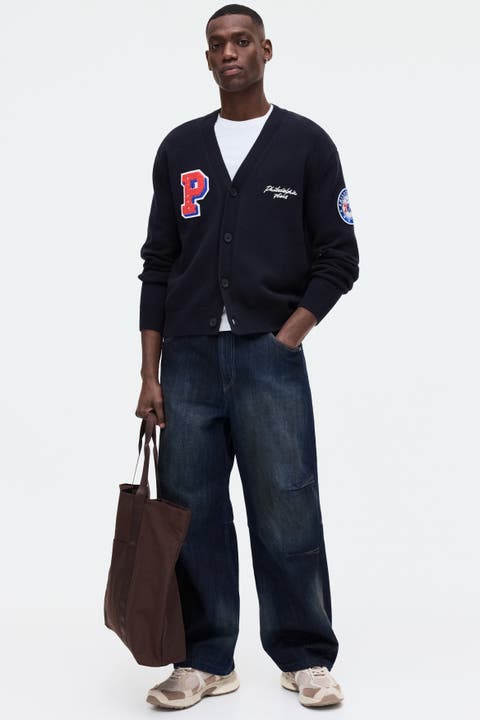 Regular Fit Embroidered-motif Cardigan