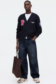 H&M Regular Fit Embroidered-motif Cardigan