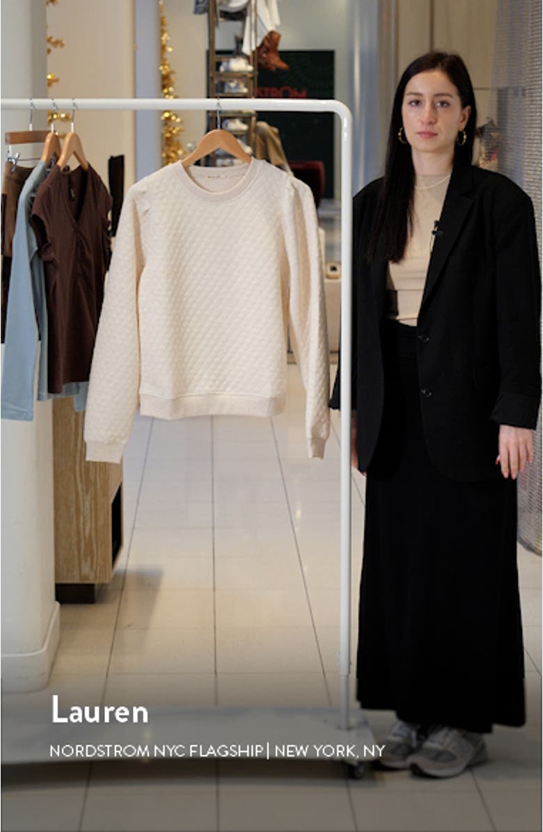 Corbet Quilted Sweatshirt, sales video thumbnail