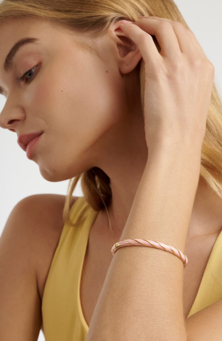 Ted Baker Trinity Twist Enamel Hinge Bracelet, Alternate, color,