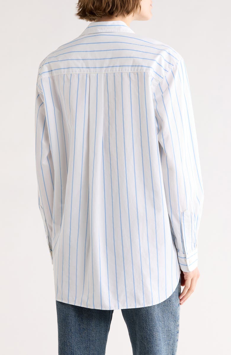 Frank & Eileen Boyfriend Button-Up Shirt, Alternate, color, White W/ Blue Stripe