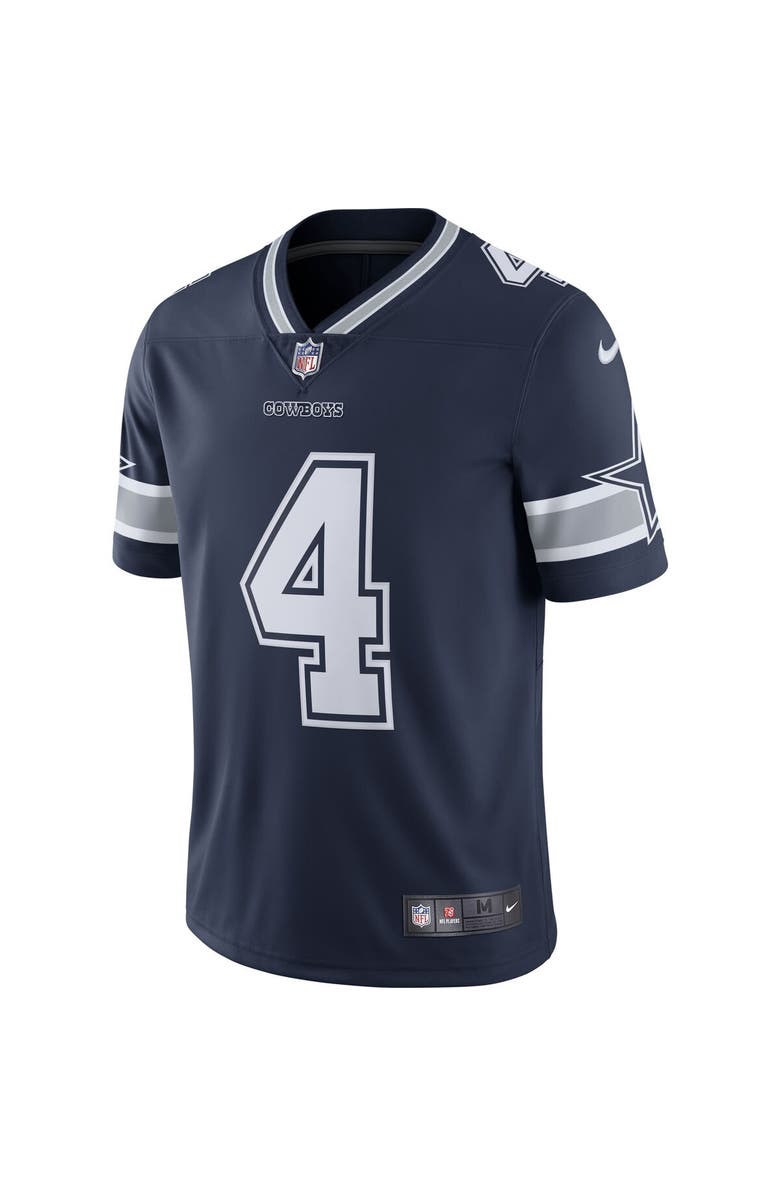 Nike Men's Nike Dak Prescott Navy Dallas Cowboys Vapor Limited Player Jersey, Alternate, color, Navy