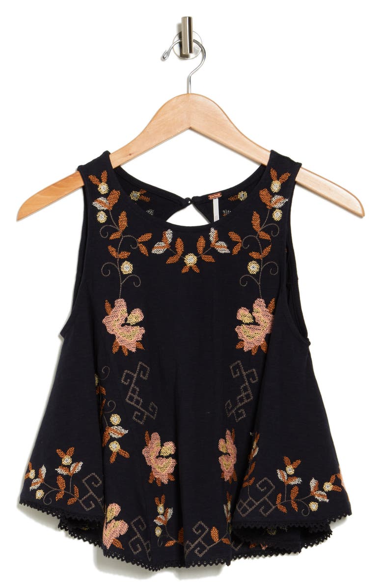 Free People Fun & Flirty Embroidered Top, Alternate, color, 