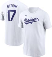 Nike Men's Nike Shohei Ohtani White Los Angeles Dodgers 2024 Fuse Name & Number T-Shirt