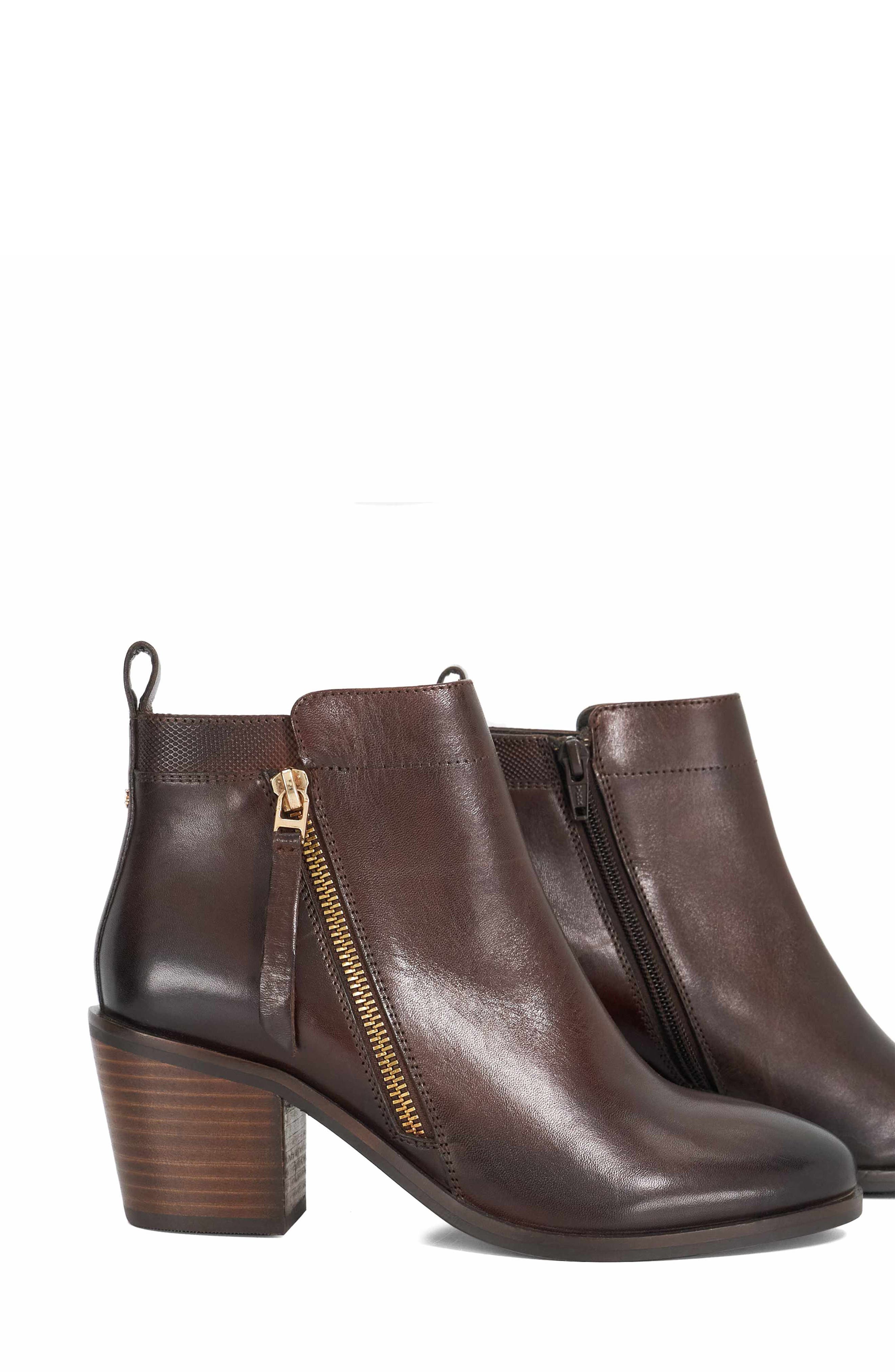 Paicing Block Heel Bootie, Alternate, color, BROWN BROWN