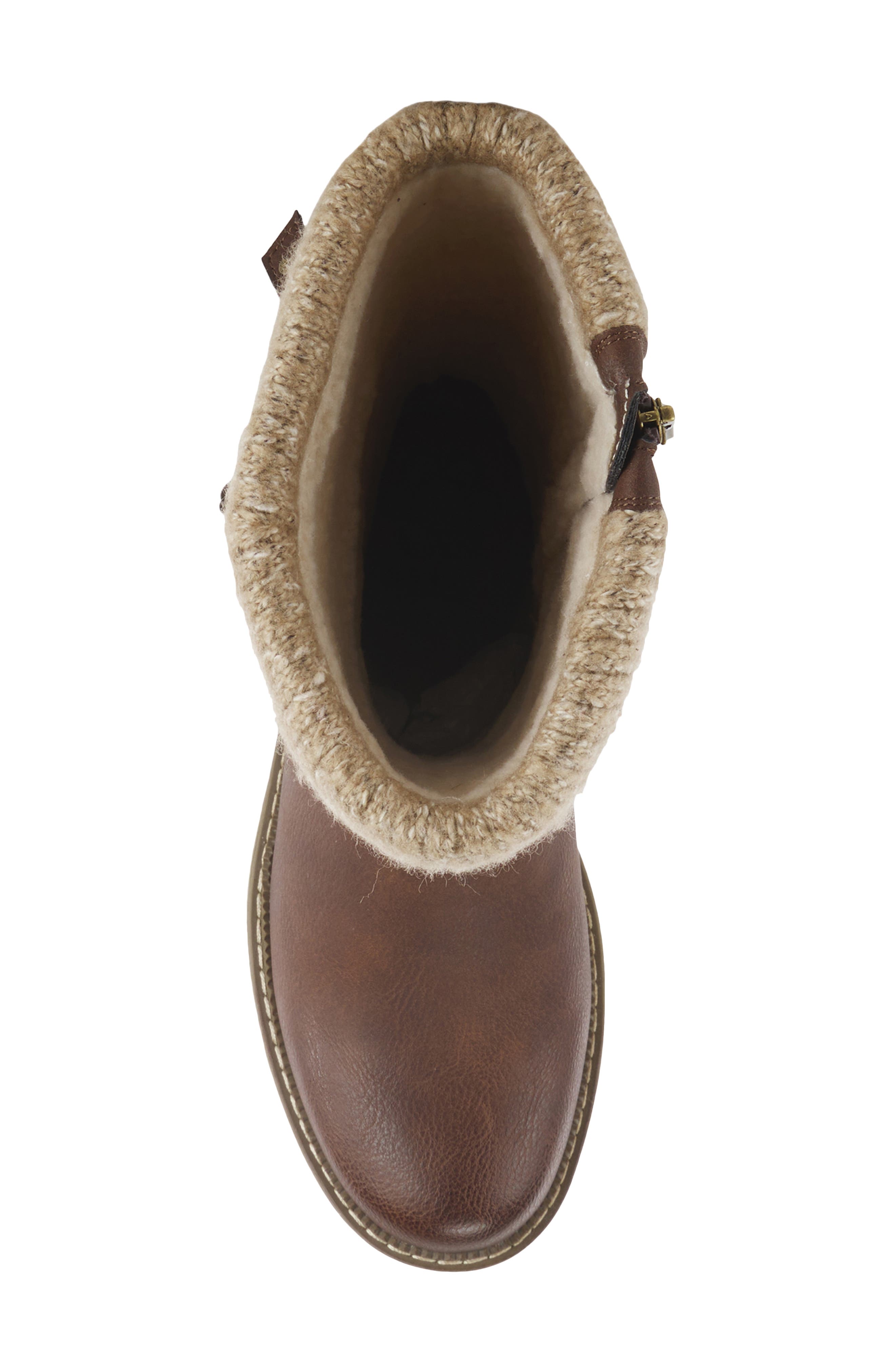 Spring Step Acaphine Water Resistant Faux Shearling Boot, Alternate, color, Brown