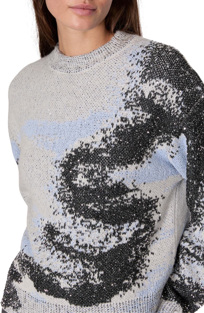 rag & bone Estelle Sequin Sweater, Alternate, color, 