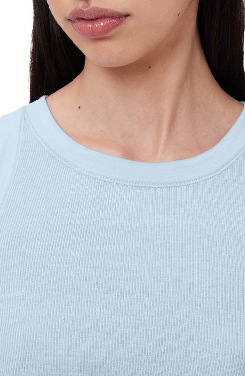 Allsaints Rina Crew Neck Sleeveless Tank Top In Blue