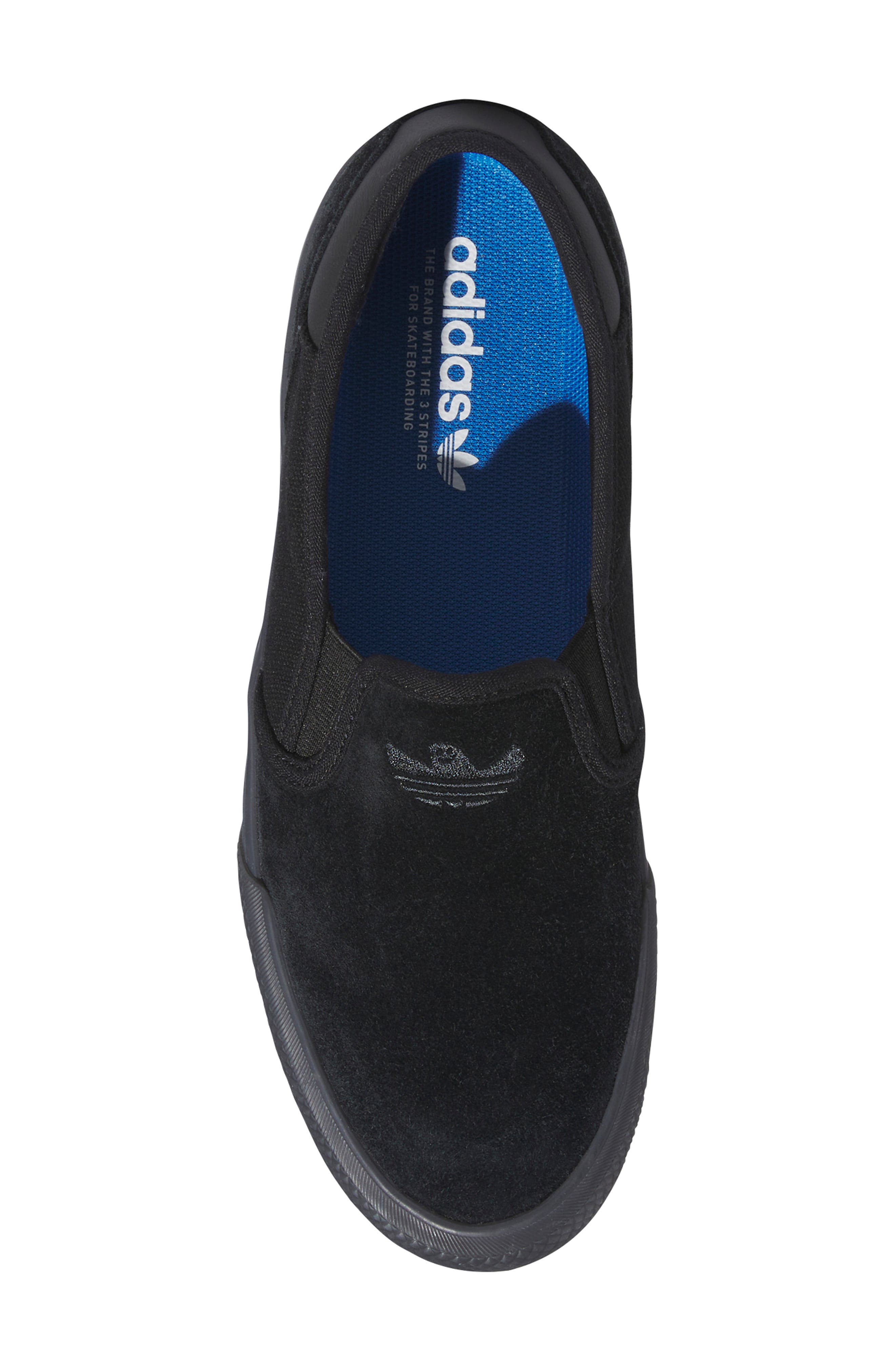 adidas Shmoofoil Slip-On Sneaker, Alternate, color, Black/ Carbon/ Black