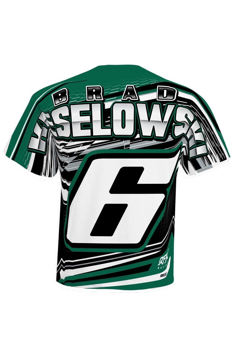 CHECKERED FLAG Men's Roush Fenway Keselowski Racing White Brad Keselowski Sublimated Speedster T-Shirt, Alternate, color, White