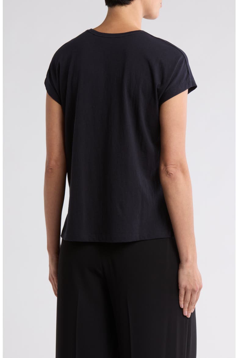 Popover Cap Sleeve T-Shirt, Alternate, color, COASTAL