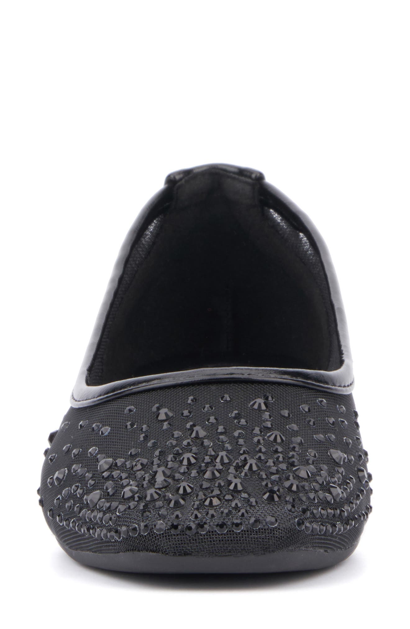 NEW YORK AND COMPANY Priya Mesh Flat, Alternate, color, Black