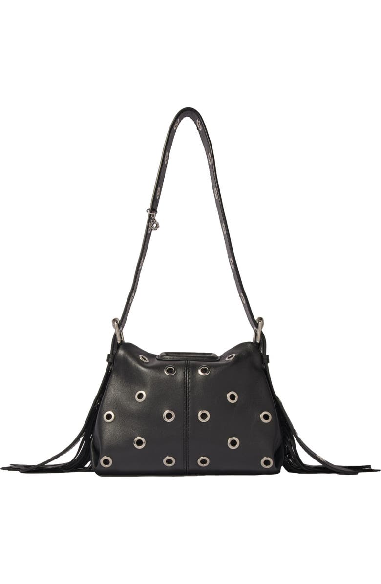 maje Miss M Mini eyelet leather bag, Alternate, color,