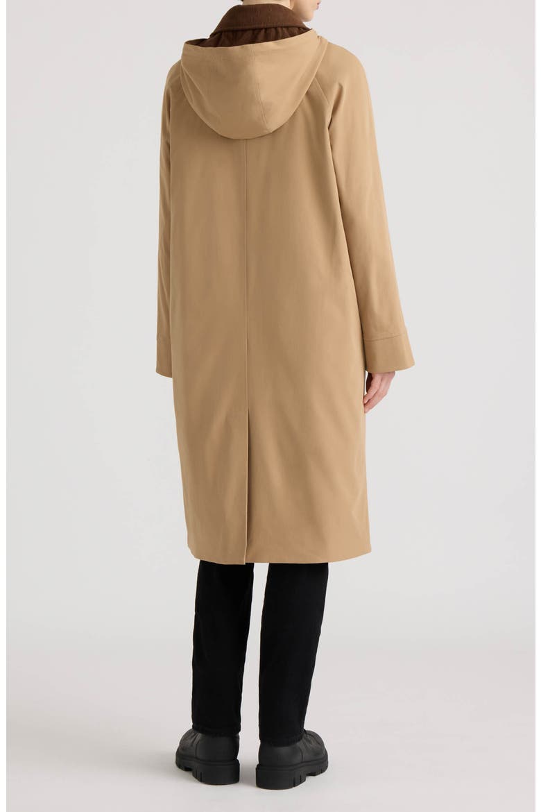Daisy Water Repellent Padded Trench Coat, Alternate, color, BRITISH TAN