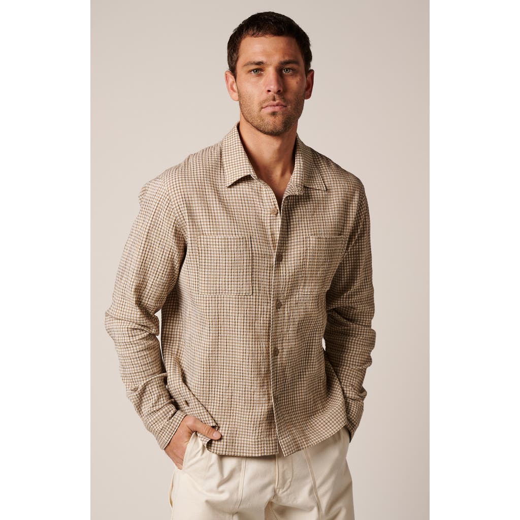 Leisure Lab Jackson Button Up In Brown
