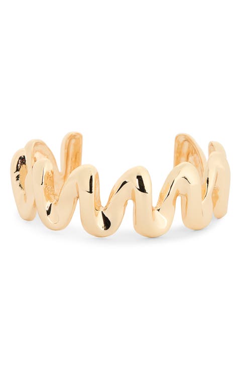 Chunky Wavy Metal Bracelet
