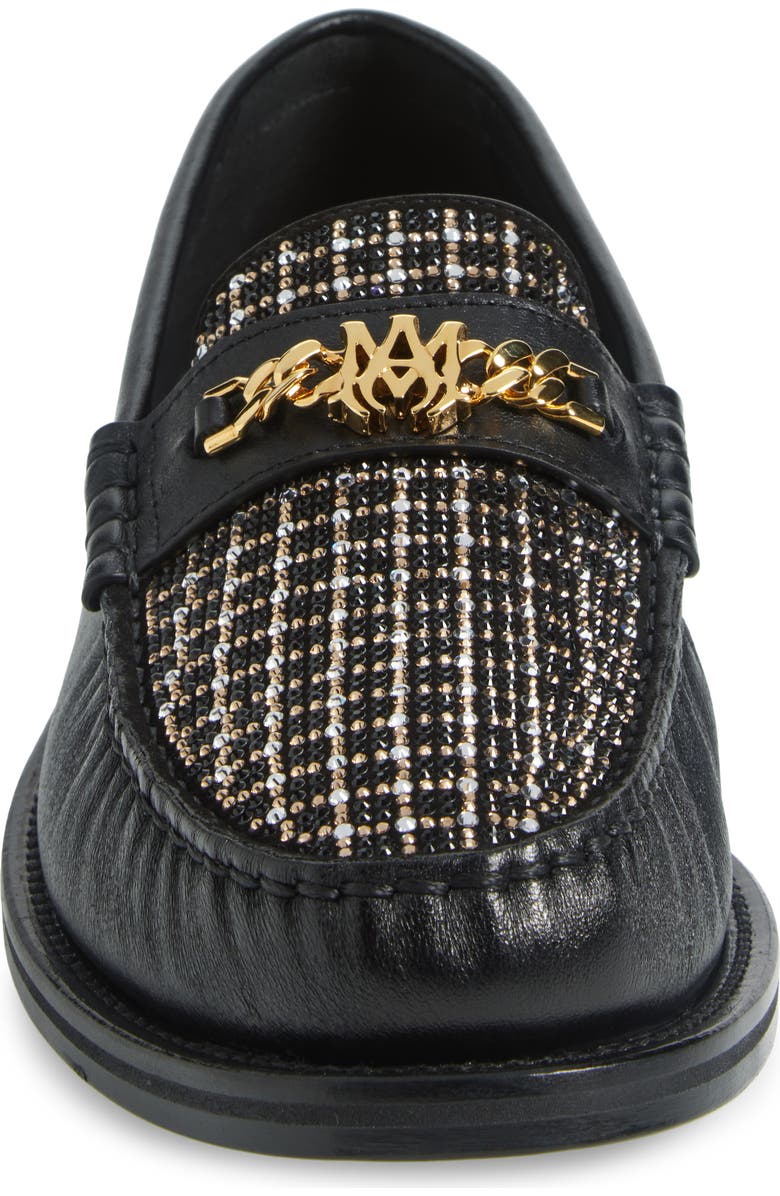 AMIRI MA Chain Penny Loafer, Alternate, color, Black