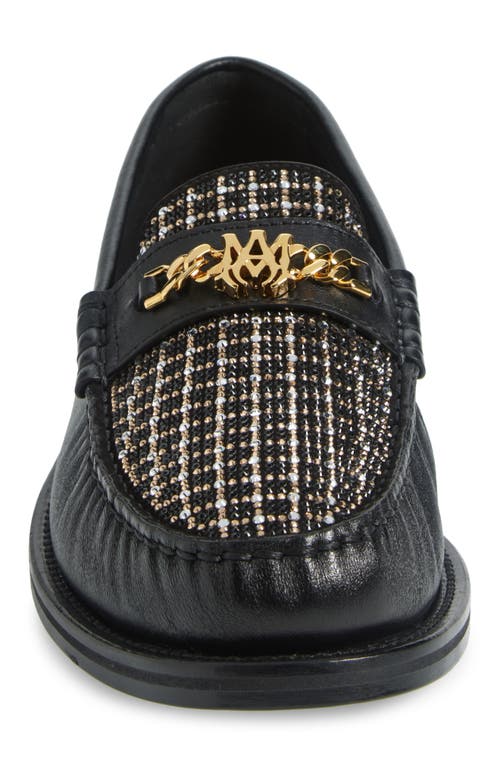Amiri Ma Chain Penny Loafer In Black