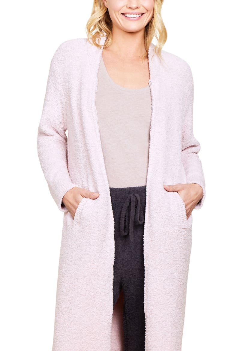 CozyChic™ Front Zip Robe, Alternate, color, HE DUSTY ROSE-WHITE