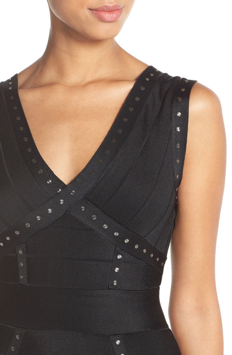 French Connection Embellished Bandage Dress, Alternate, color, 