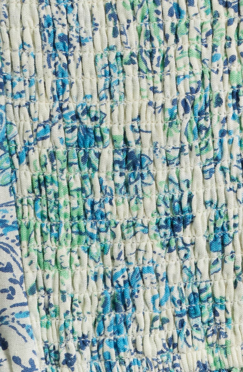 CITY BLUES Paisley Print Sleeveless Peplum Shirt, Alternate, color, 