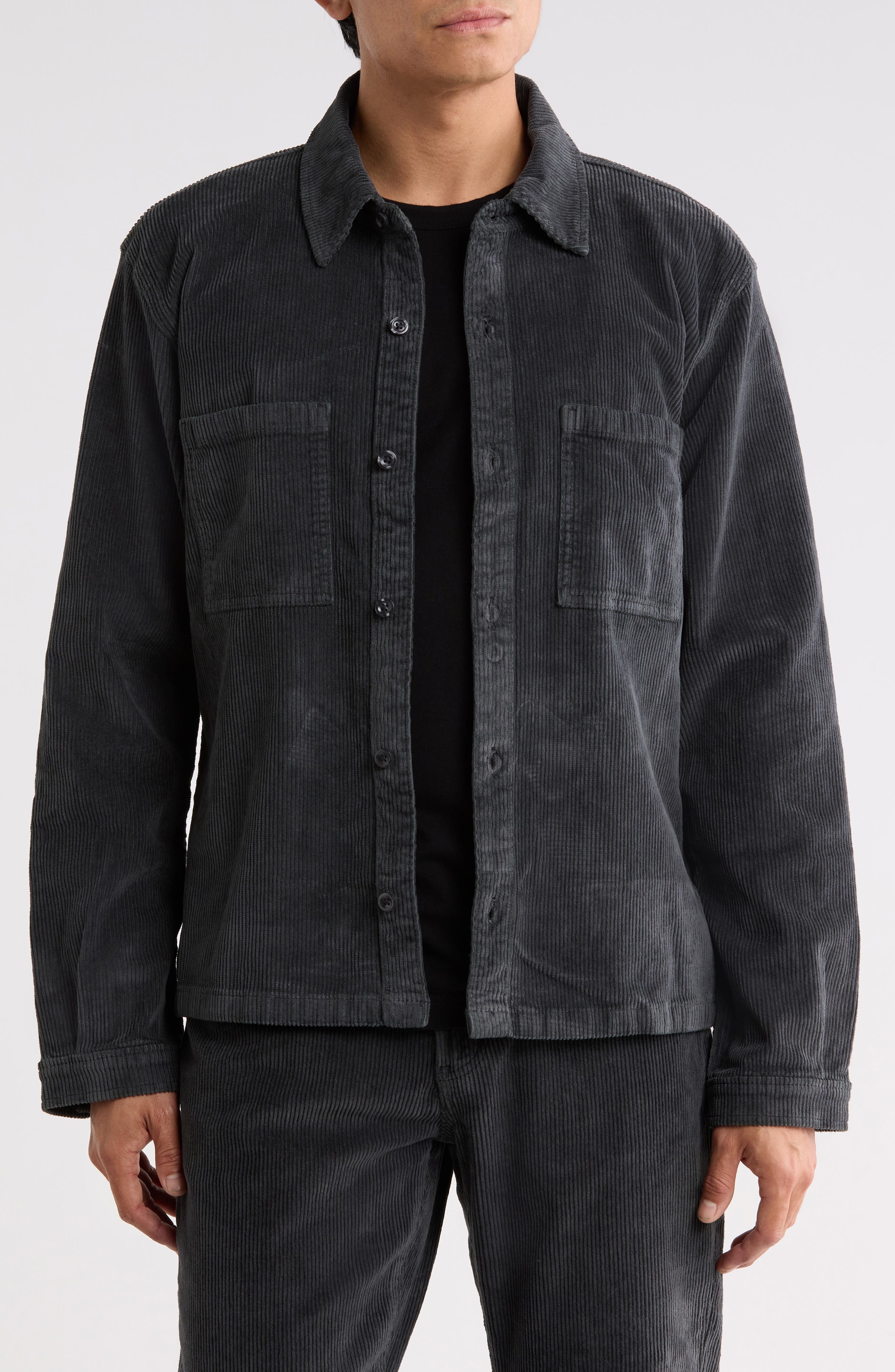 Relaxed Stretch Corduroy Shirt Jacket