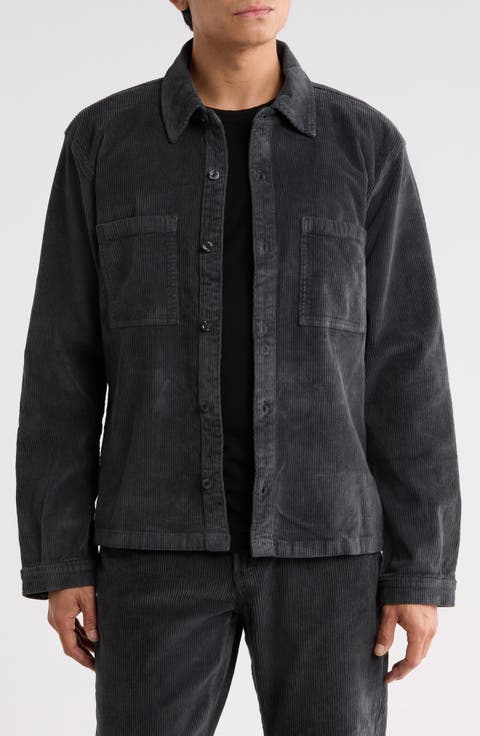 Relaxed Stretch Corduroy Shirt Jacket