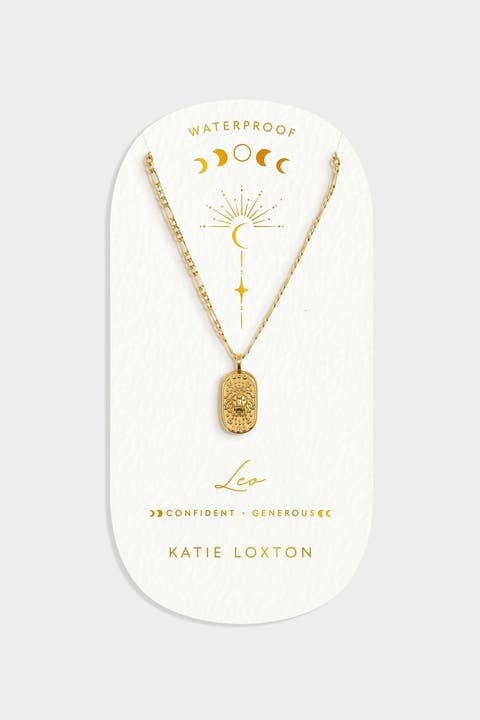 'Leo' Waterproof Gold Zodiac Necklace