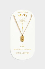 Katie Loxton 'Leo' Waterproof Gold Zodiac Necklace