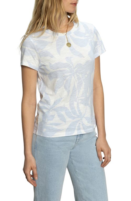Sanctuary The Perfect Geo Print Cotton Blend Knit Top In Floral Blue