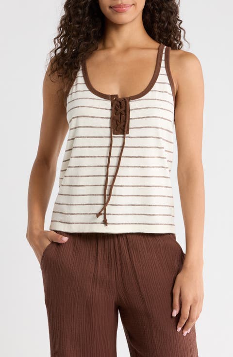 Laci Stripe Hemp & Cotton Tank