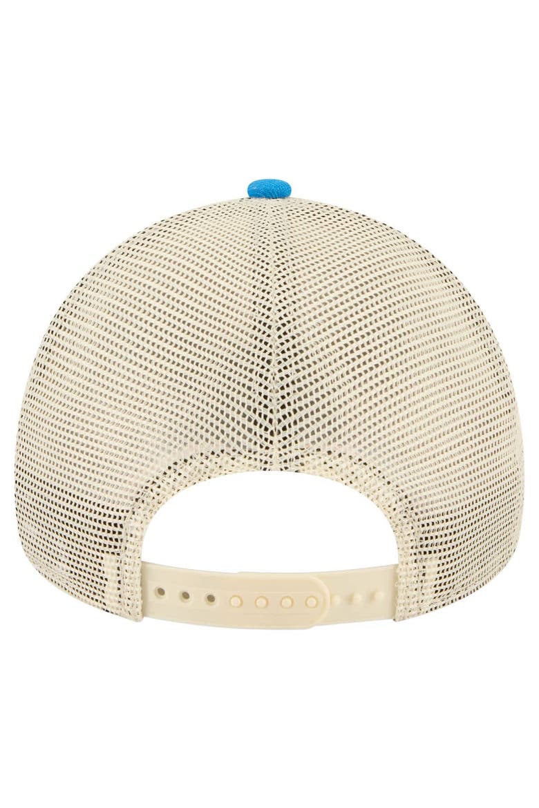 Men's New Era  Blue Connor Zilisch Trackhouse Driver Number A-Frame 9FORTY Trucker Rope Adjustable Hat, Alternate, color, Blue