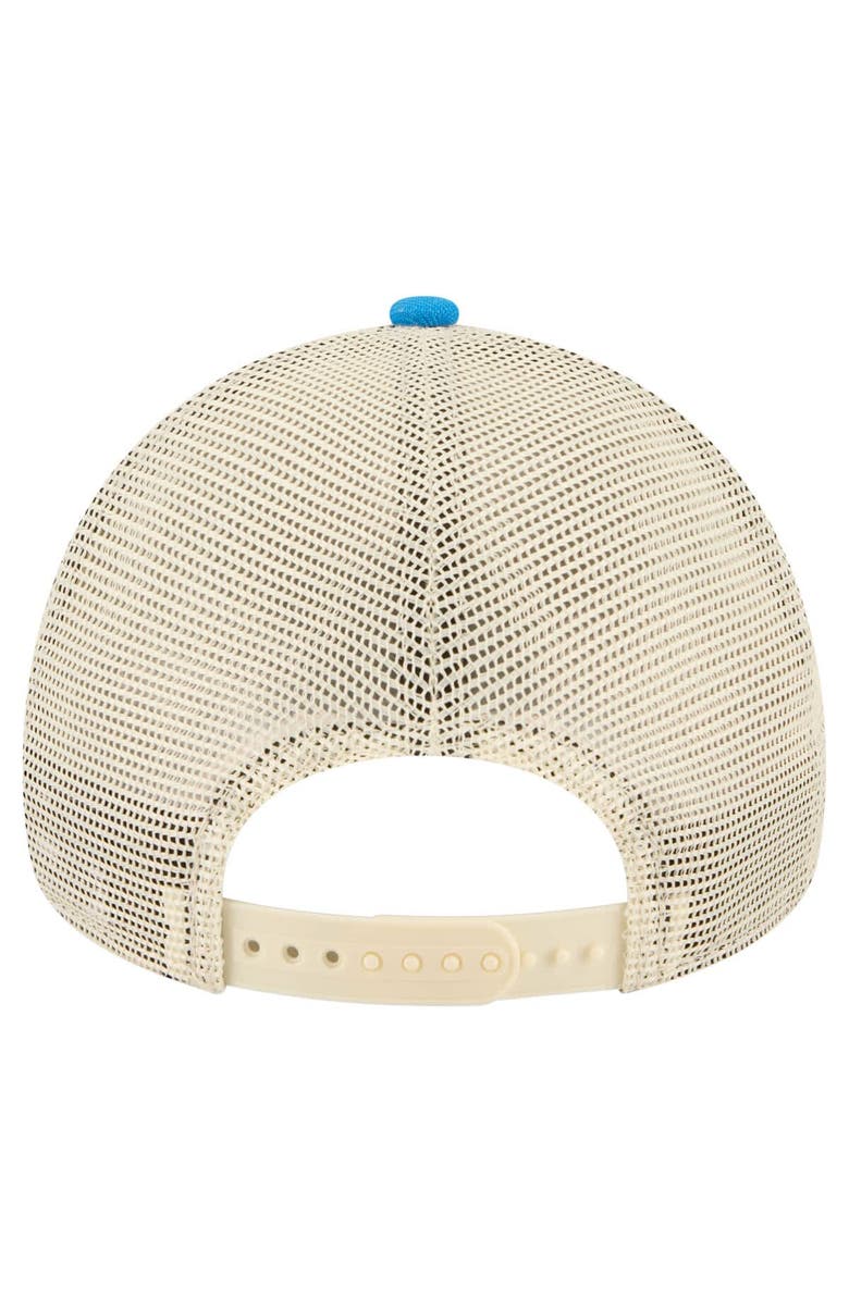 New Era Men's New Era Blue Connor Zilisch Trackhouse Driver Number A-Frame 9FORTY Trucker Rope Adjustable Hat, Alternate, color, Blue