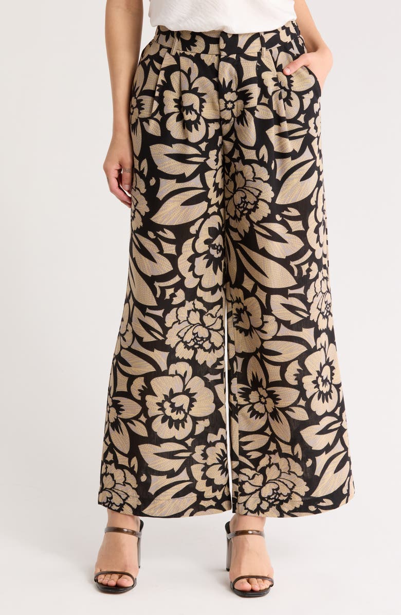 DR2 by Daniel Rainn Pleated Front Wide Leg Pants, Main, color, 