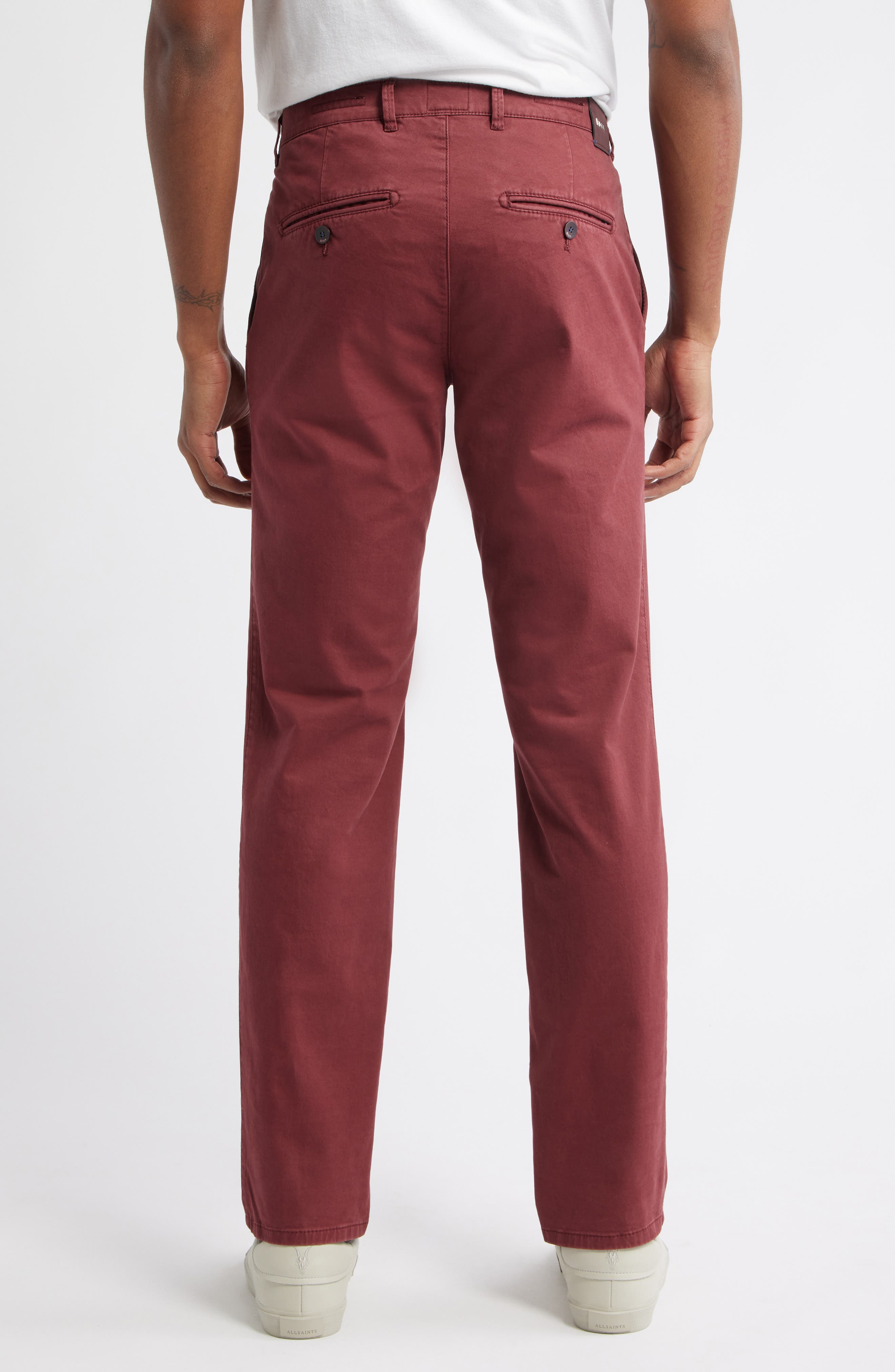 Fabio IDX Flat Front Modern Fit Cotton Blend Chinos - image 4