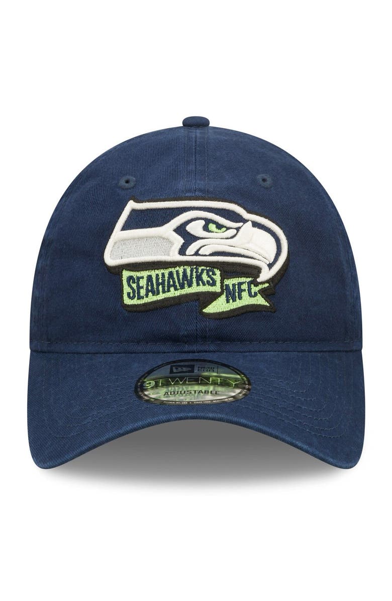 New Era Toddler New Era College Navy Seattle Seahawks 2022 Sideline 9TWENTY Adjustable Hat, Alternate, color,