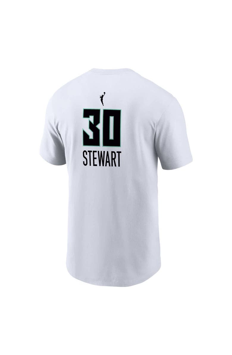 Nike Men's Nike Breanna Stewart White New York Liberty Heroine Edition Name & Number T-Shirt, Alternate, color, White