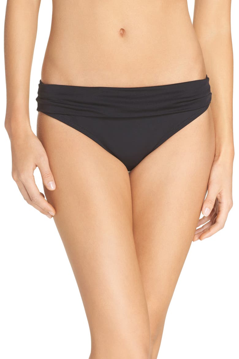 'Renew & Refresh' Hipster Bikini Bottoms, Main, color, BLACK