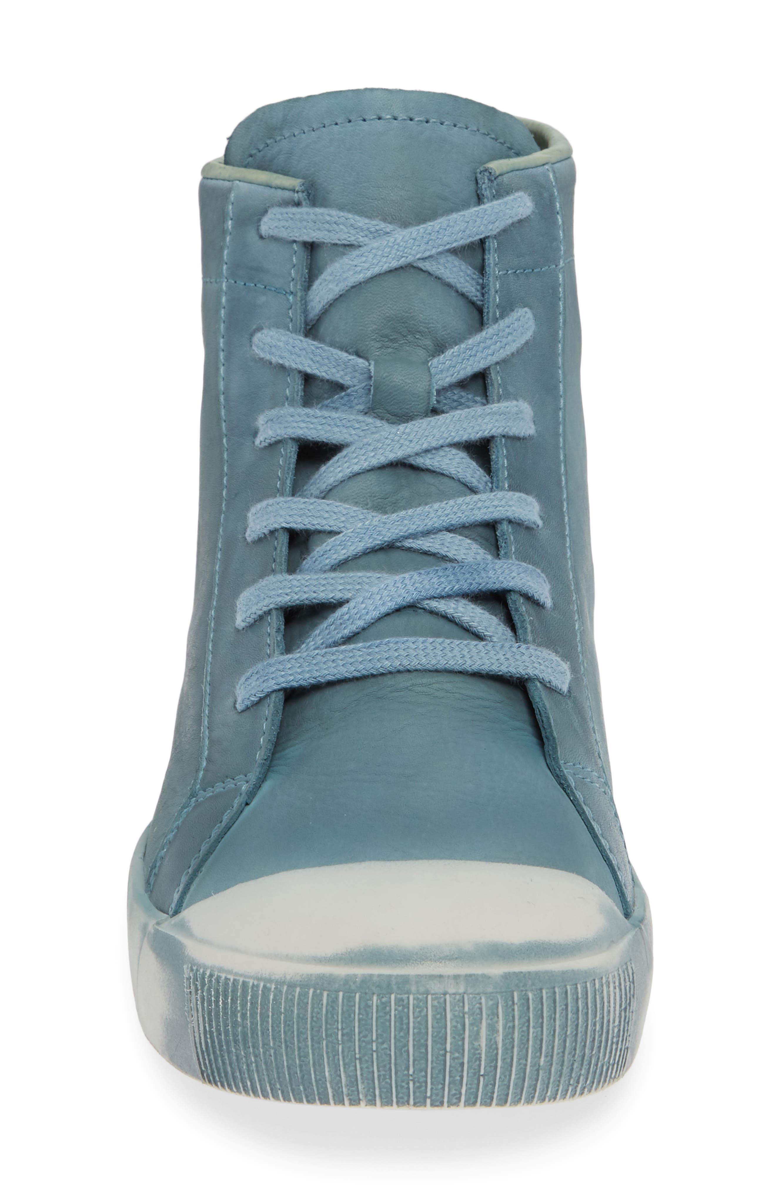 Kip High Top Sneaker, Alternate, color, NUDE BLUE WASHED LEATHER