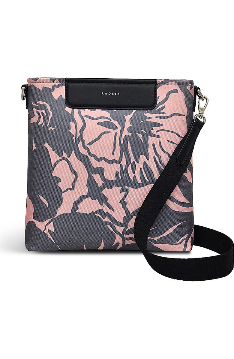 Radley Southwell Gardens Floral Small Crossbody Bag, Main, color, Black