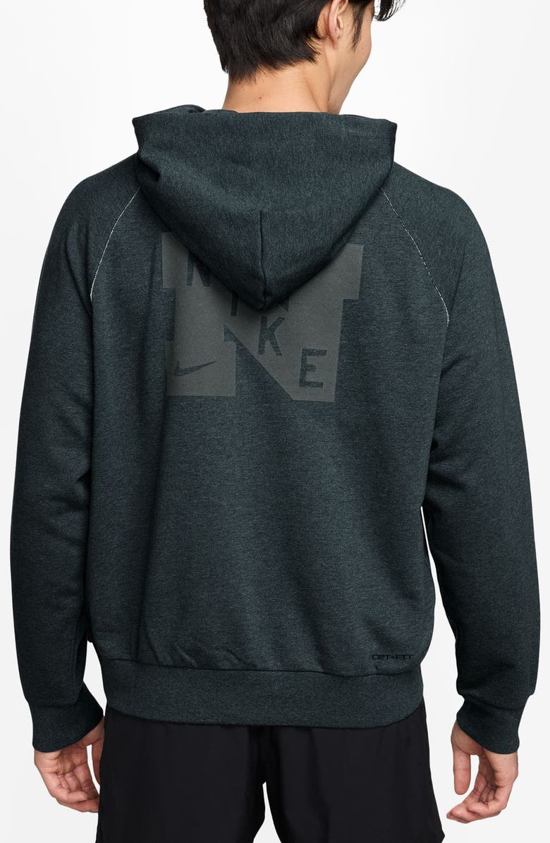 Nike Heritage Dri-FIT Fleece Hoodie, Alternate, color, Seaweed/ Htr/ Pale Ivory