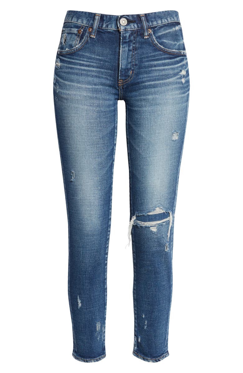 MOUSSY Lenwood Ripped Ankle Skinny Jeans, Alternate, color,