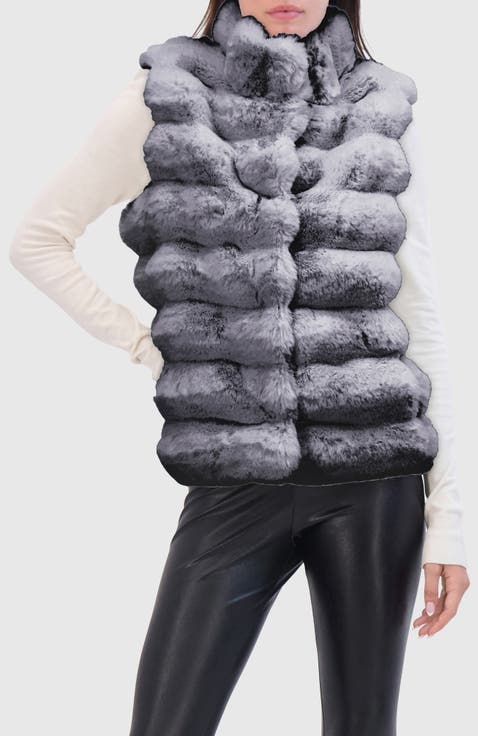 Fur-Free Chinchilla (Faux Fur) Vest