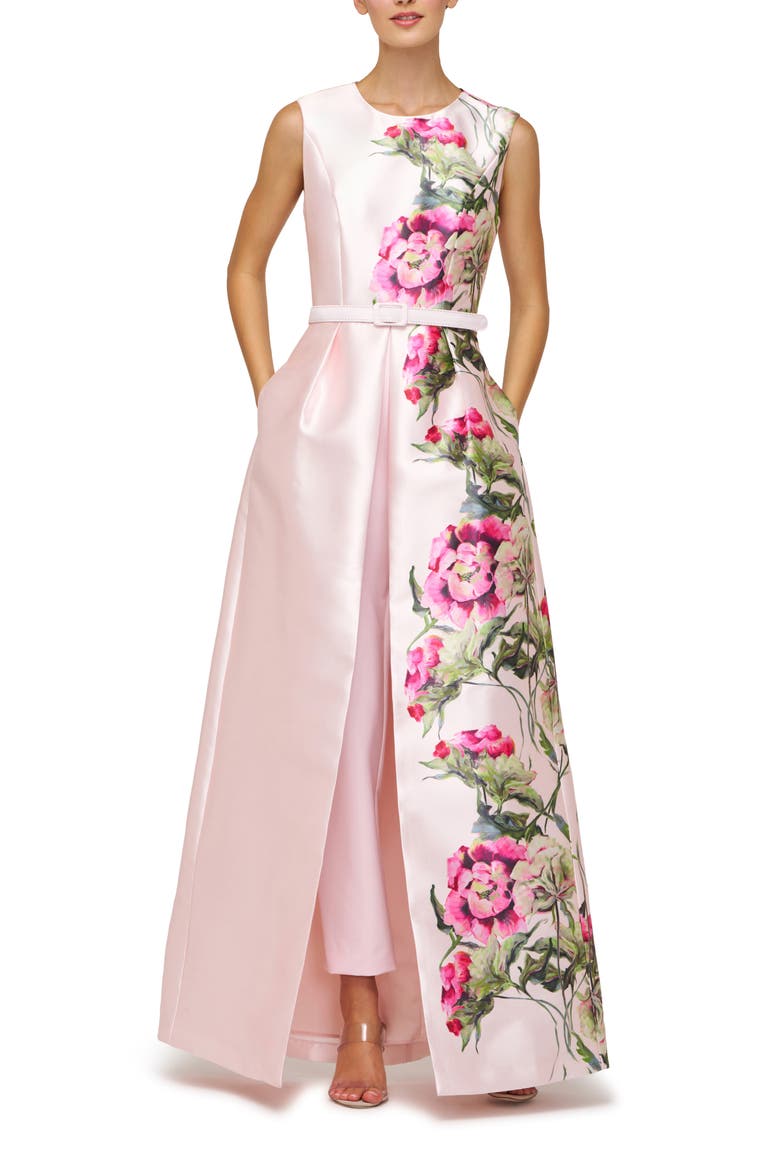 Finley Floral Walk-Through Jumpsuit, Alternate, color, BLUSH